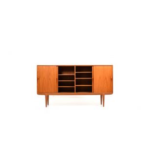 Vintage sideboard model 19 in teak by Gunni Omann for Omann Jun Mobelfabrik Denmark 1960s