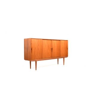 Vintage sideboard model 19 in teak by Gunni Omann for Omann Jun Mobelfabrik Denmark 1960s