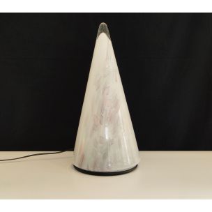 Vintage Murano glass cone lamp by Italian Modern, 1980