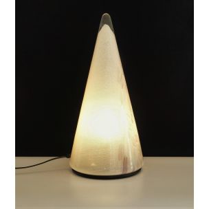 Vintage Murano glass cone lamp by Italian Modern, 1980