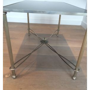 Vintage French metal coffee table, 1960