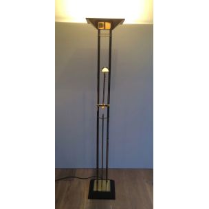 Vintage French brass floor lamp, 1970