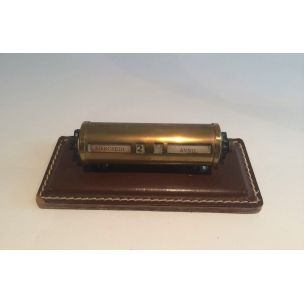 Vintage leather accessories for desk 1970