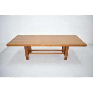 Vintage Taliesin table for Cassina in cherrywood 1980s