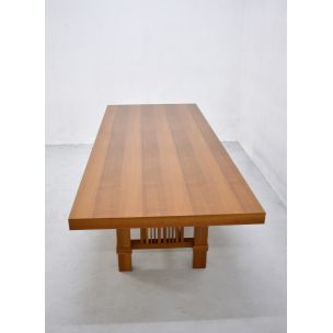 Vintage Taliesin table for Cassina in cherrywood 1980s