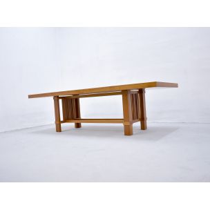 Vintage Taliesin table for Cassina in cherrywood 1980s