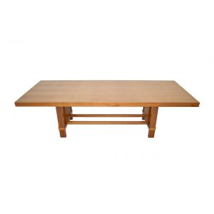 Vintage Taliesin table for Cassina in cherrywood 1980s