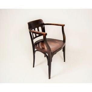 Vintage armchair No 714 Otto Wagner, Austria, by Jacob & Josef Kohn 1900s 