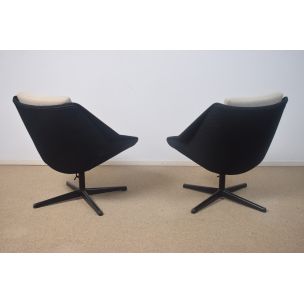 Vintage swivel chair set FM08 by Cees Braakman 1950s