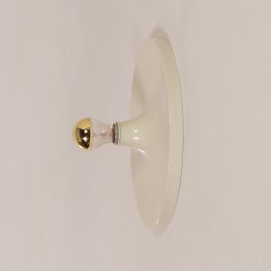 Vintage german ceiling or wall lamp for Cosack in white aluminium 1970