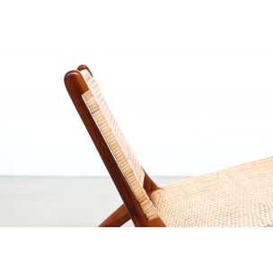 Pair of vintage danish armchairs in teakwood 1970s