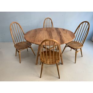 Vintage oak dinning set by Ercol 1960