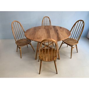 Vintage oak dinning set by Ercol 1960