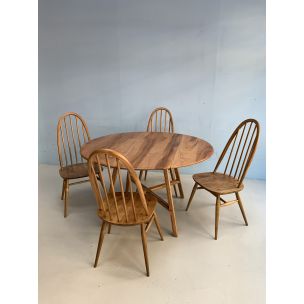 Vintage oak dinning set by Ercol 1960