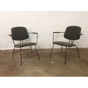 Vintage set of 2 chairs by Rudolf Wolf for Elsrijk 1956
