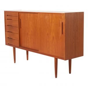 Vintage teak chest of drawers by Nils Jonsson 1960