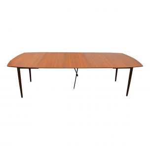 Vintage teak extendable dinner table by Arne Hovmand Olsen for Mogens Kold 