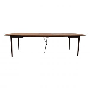 Vintage teak extendable dinner table by Arne Hovmand Olsen for Mogens Kold 