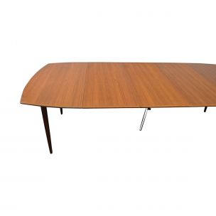 Vintage teak extendable dinner table by Arne Hovmand Olsen for Mogens Kold 