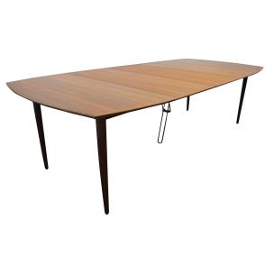 Vintage teak extendable dinner table by Arne Hovmand Olsen for Mogens Kold 