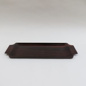 Vintage rosewood long tray by Casa Finland 1960s