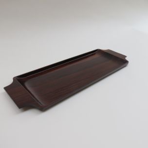 Vintage rosewood long tray by Casa Finland 1960s