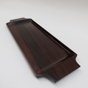 Vintage rosewood long tray by Casa Finland 1960s