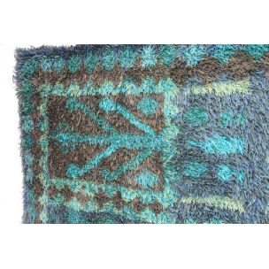 Vintage Handmade Rug in wool 1960s