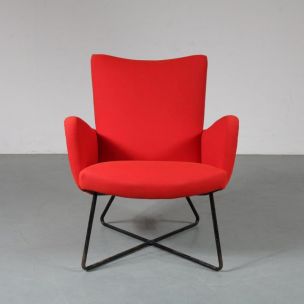 Sillón rojo de época Grete Jalk