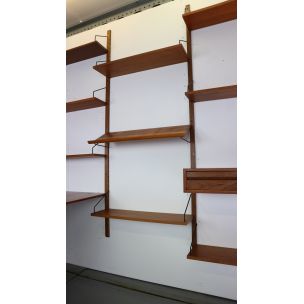 Vintage Danish Modern teak wall unit by Poul Cadovius for Cado