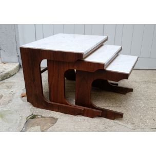 Set of 3 vintage nesting tables