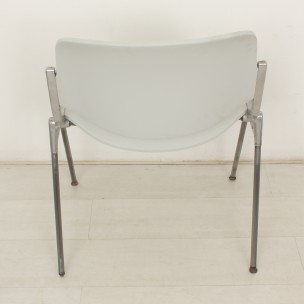 Paire de chaises blanches Castelli, Giancarlo PIRETTI - 1970
