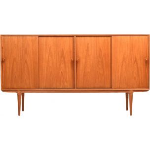 Vintage sideboard model 19 in teak by Gunni Omann for Omann Jun Mobelfabrik Denmark 1960s