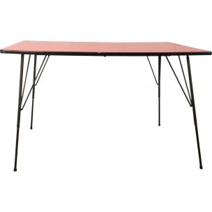 Table à repas vintage industrielle par Rudolf Wolf pour Elsrijk 1950s