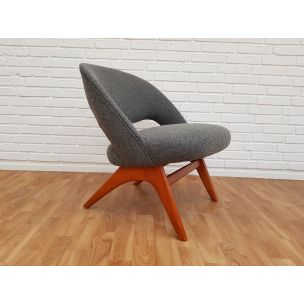 Vintage Scandinavian armchair in wool