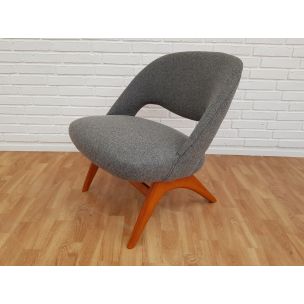 Vintage Scandinavian armchair in wool