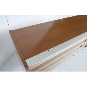 Vintage sideboard for EFA in mahogany and aluminium 1960