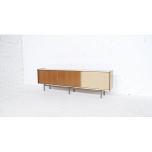 Vintage sideboard for EFA in mahogany and aluminium 1960