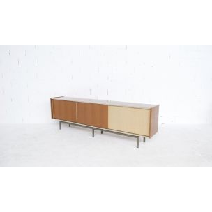 Vintage sideboard for EFA in mahogany and aluminium 1960