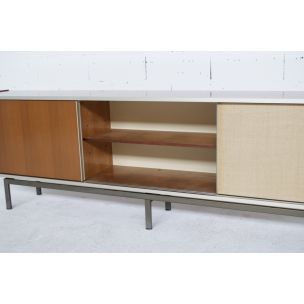 Vintage sideboard for EFA in mahogany and aluminium 1960