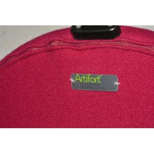 Vintage Tongue armchair for Artifort in pink fabric 1960