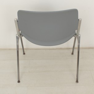 Paire de chaises grises Castelli, Giancarlo PIRETTI - 1970