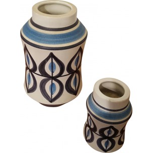 Pair of vases in ceramic, Roger CAPRON - 1960s