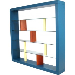 Fontane Arte bookcase in wood and glass, Ettore SOTTSASS - 1993