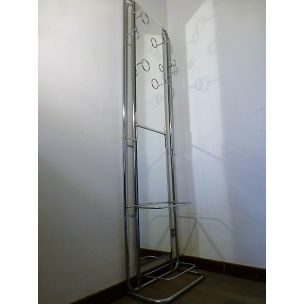 Vintage coatrack in chromed metal 1960