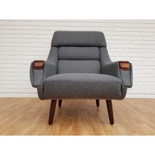 Vintage lounge chair & ottoman by Henry Walter Klein for Bramin, Danish 60s