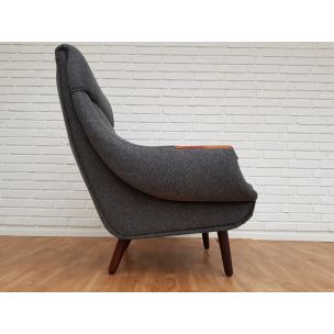 Vintage lounge chair & ottoman by Henry Walter Klein for Bramin, Danish 60s