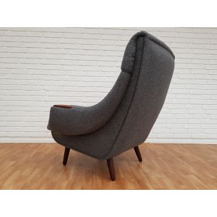 Vintage lounge chair & ottoman by Henry Walter Klein for Bramin, Danish 60s