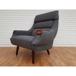 Vintage lounge chair & ottoman by Henry Walter Klein for Bramin, Danish 60s