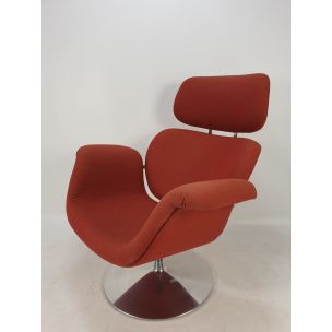 Vintage Tulip Chair & Ottoman by Pierre Paulin for Artifort, 1980s
